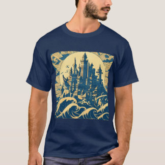 Staden Atlantis 3 - Woodblock Stil T Shirt
