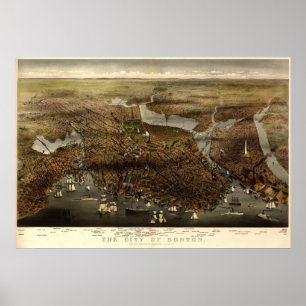 Staden av Boston, 1873 Poster