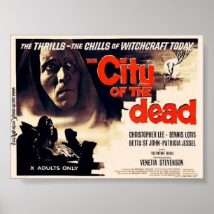 Staden av Död (den 1960) affischen Poster