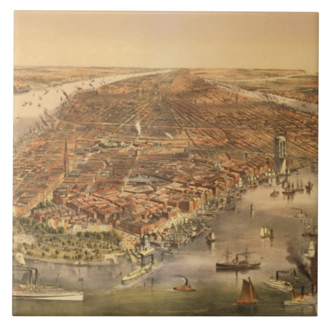 Staden av New York, 18 Kakelplatta (Framsidan)