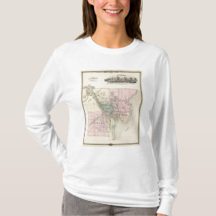 Staden av Oshkosh, länet placerar av winnebagoen T-shirt