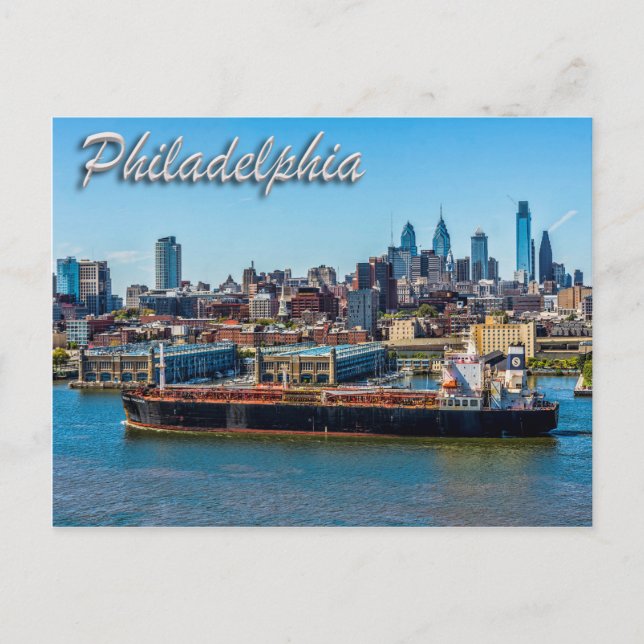 Staden av Philadelphia Vykort (Framsida)