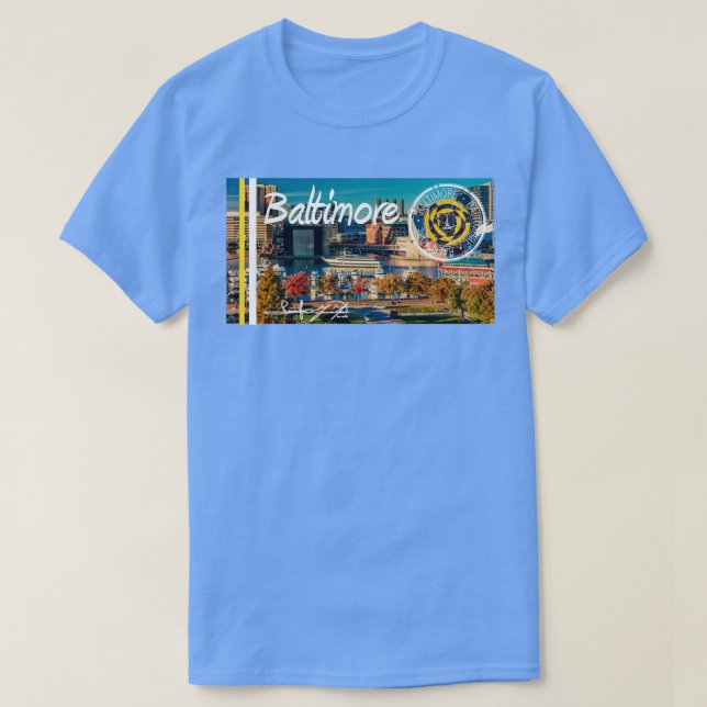 Staden Baltimore Maryland T Shirt (Design framsida)