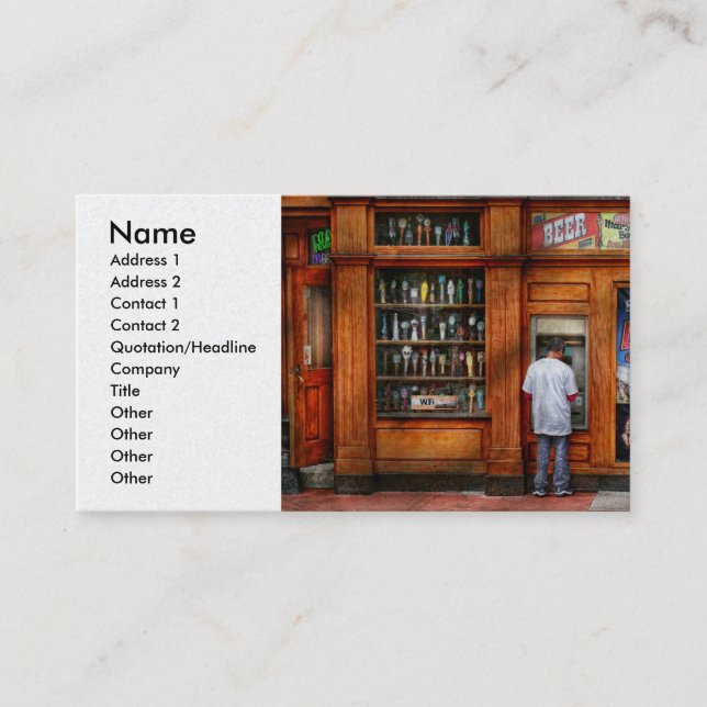 Staden - Baltimore MD - undersök landet av öl Visitkort (Framsida)