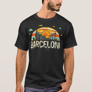 Staden Barcelona Spanien T Shirt