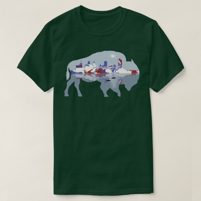 Staden Buffalo New York T Shirt (Design framsida)