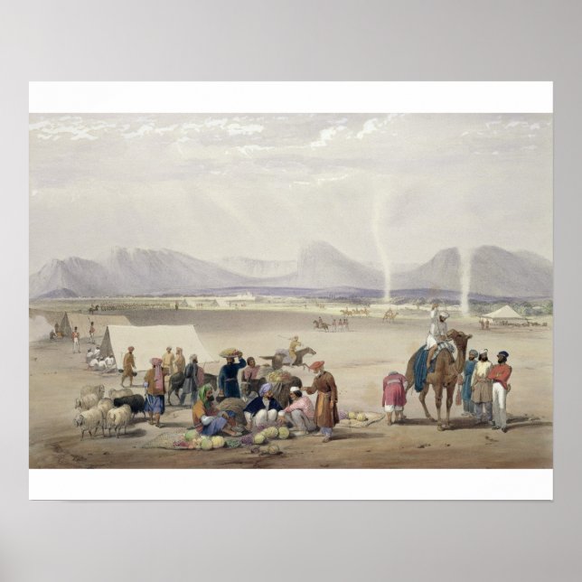 Staden Candahar, från "Sketches in Afghanistan Poster (Framsidan)