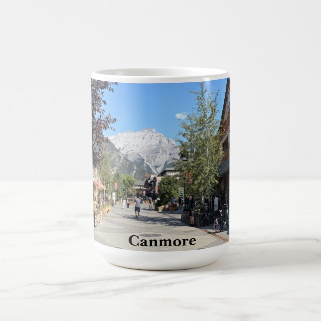 Staden Canmore i Alberta Kanada Kaffemugg (Center)