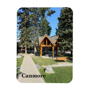 Staden Canmore i Alberta Kanada Magnet