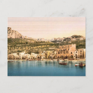 Staden Capri, ön av, Italien Classic Photochr Vykort