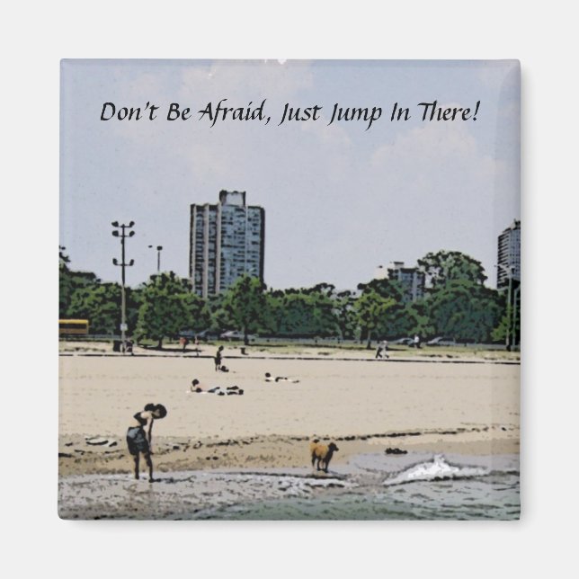 Staden Chicago & Lake Michigan Magnet (Framsidan)