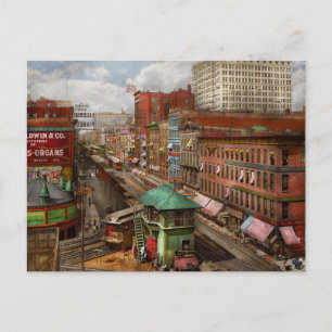 Staden - Chicago - Piano Row 1907 Vykort