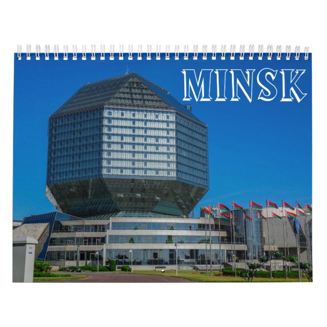 Staden Cityscape М Vitryssland Minsk Architecture  Kalender (Omslag)