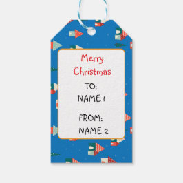 Staden Cute God jul Presentetikett