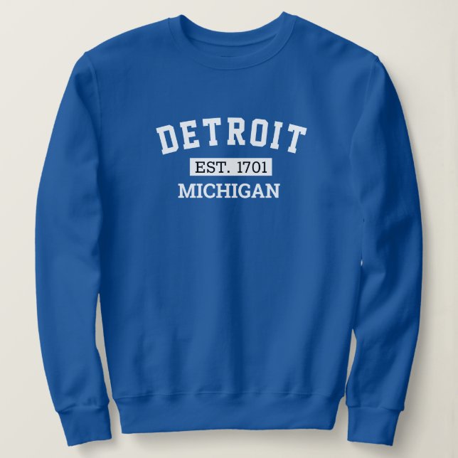Staden Detroit, Michigan City Namn T Shirt (Design framsida)