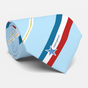 Staden Fayetteville (North Carolina) flagga Neck T Slips