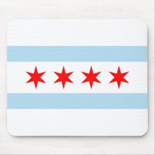 Staden Flagga of Chicago (Illinois) Musmatta