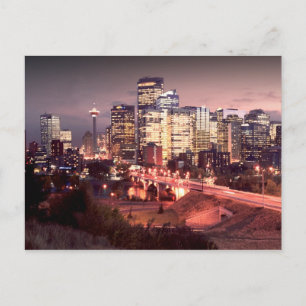 Staden för Calgary Postcard Vykort