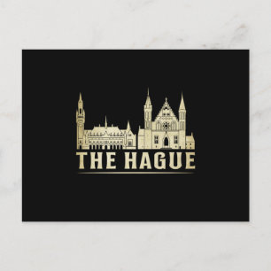 Staden Hague Cityscape Skyline Resa Funny Gift Vykort