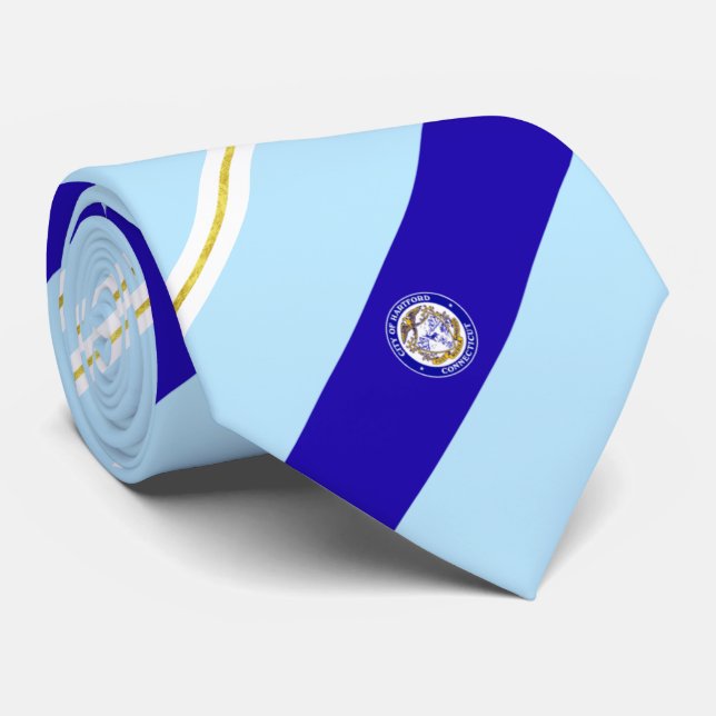 Staden Hartford (Connecticut) flagga Neck Tie Slips (Rullad)
