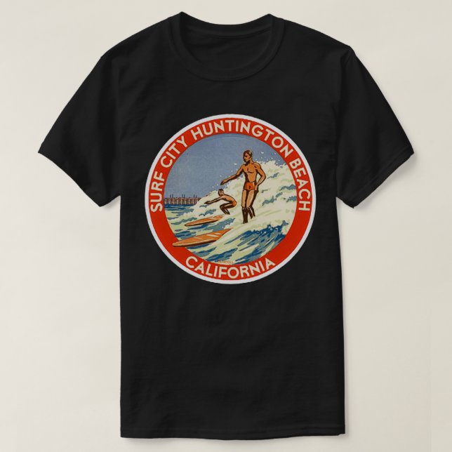 STADEN HUNTINGTON BEACH SURFING CALIFORNIA SH T SHIRT (Design framsida)