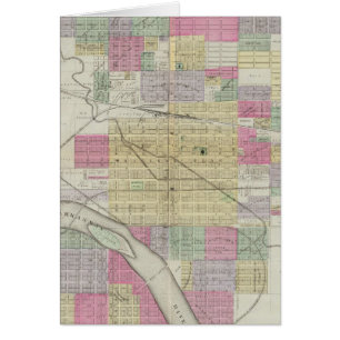 Staden Hutchinson, Reno County, Kansas Hälsningskort