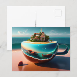 Staden i kopp, Postcross Vykort