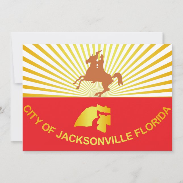 Staden Jacksonville flagga (Framsida)