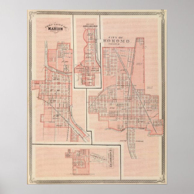 Staden Kokomo, Howard Co med Marion Poster (Framsidan)