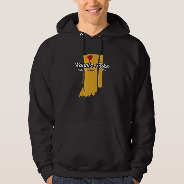 Staden Koontz Sjö Indiana Hoosier Merch Hoodie (Framsida)