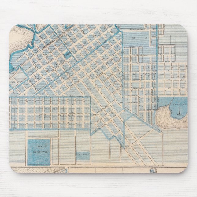 Staden La Porte Michigan City, La Porte Co. Musmatta (Framsidan)