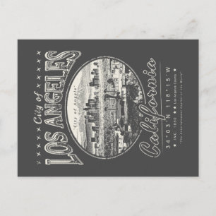 STADEN LOS ANGELES CALIFORNIA VINTAGE SKYLINE VYKORT