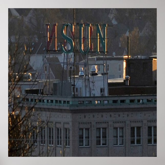 STADEN LOWELL SOL BYGGANDE POSTER (Framsidan)