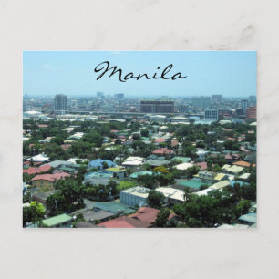 staden Manila Vykort