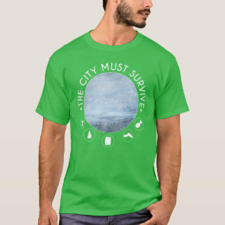 Staden måste överleva original frostpunk inspirera t shirt