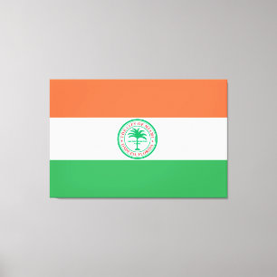 Staden Miami flagga Canvastryck