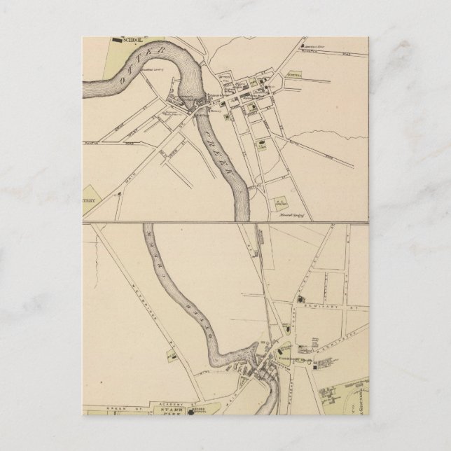 Staden Middlebury Vykort (Framsida)