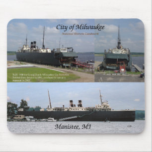 Staden Milwaukee 3 bild mousepad Musmatta