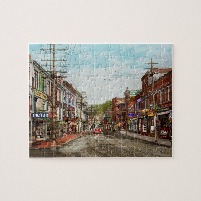 Staden - MORSOR Gloucester - A bet lite av allt Pussel (Horisontell)