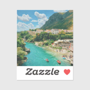 Staden Mostar - Bosnien och Hercegovina Klistermärken