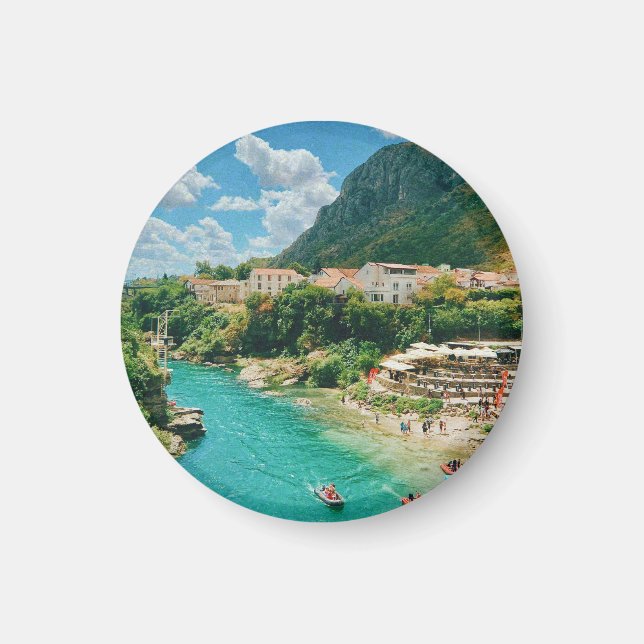 Staden Mostar - Bosnien och Hercegovina Magnet (Framsidan)