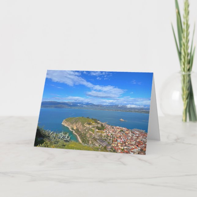 Staden Nafplion Greece Kort (Framsida)