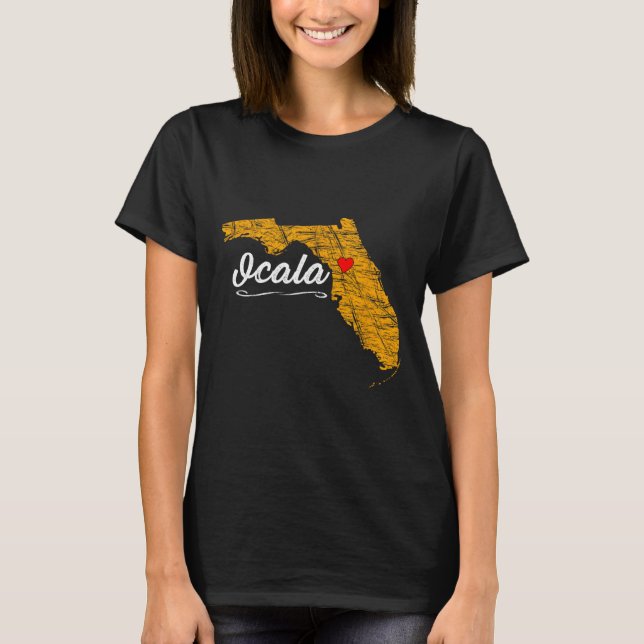 Staden Ocala - Florida Semester Souvenirvaror -  T Shirt (Framsida)