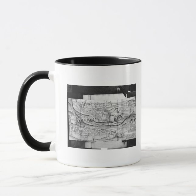 Staden och byn av Carcassonne, 1462 Mugg (Vänster)