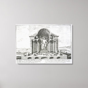 Staden Olympian Zeus by Phidias, tallrik 5 för Canvastryck