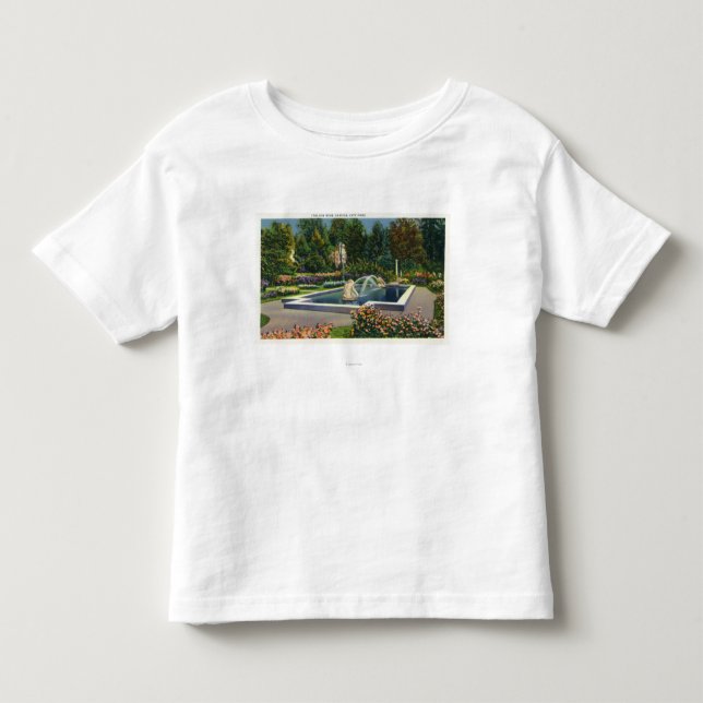 Staden parkerar italienareron som trädgården tee (Framsida)