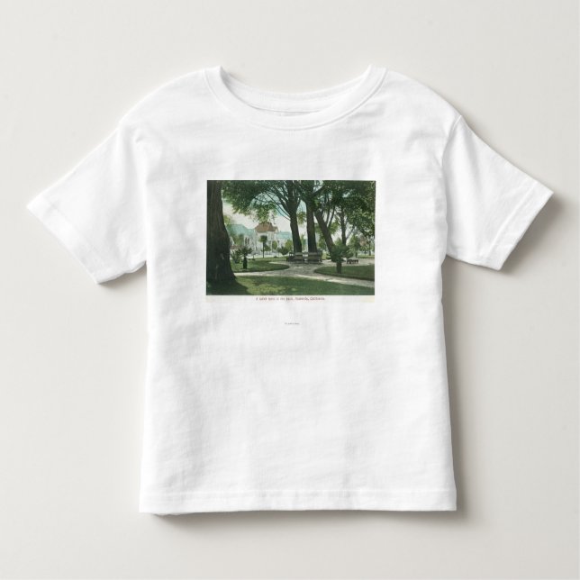 Staden parkerar ViewAlameda, CA Tee Shirt (Framsida)