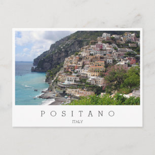 Staden Positano i Amalfi kusten i Italien Vykort