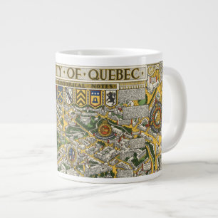Staden Quebec Karta Jumbo Mugg