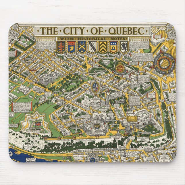 Staden Quebec Karta Musmatta (Framsidan)